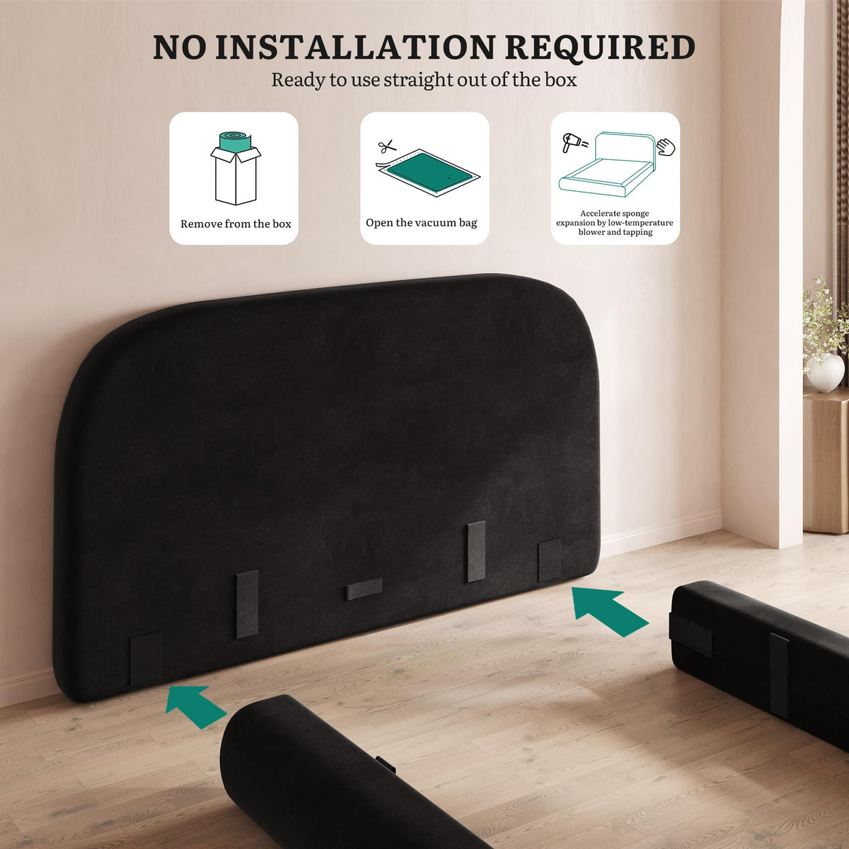 Queen Size Bed Frame with Headboard Z345210