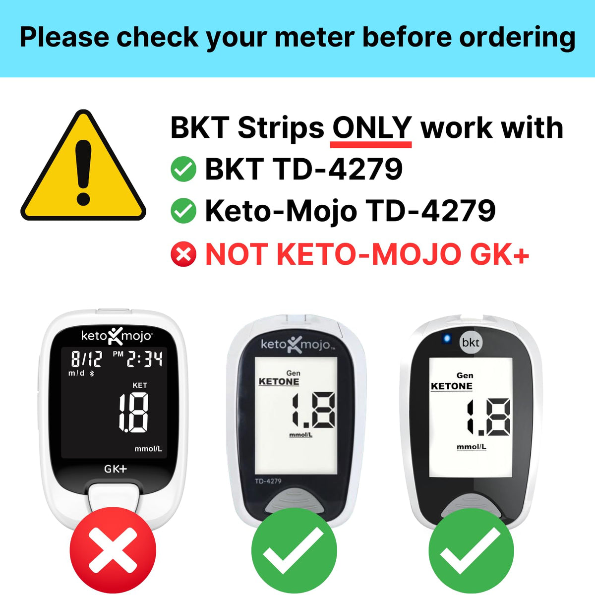 Blood Ketone Test Strips 50ct S93691