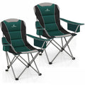 Oversized Folding Camping Chair with Cup Holder, 2 Pack E86424