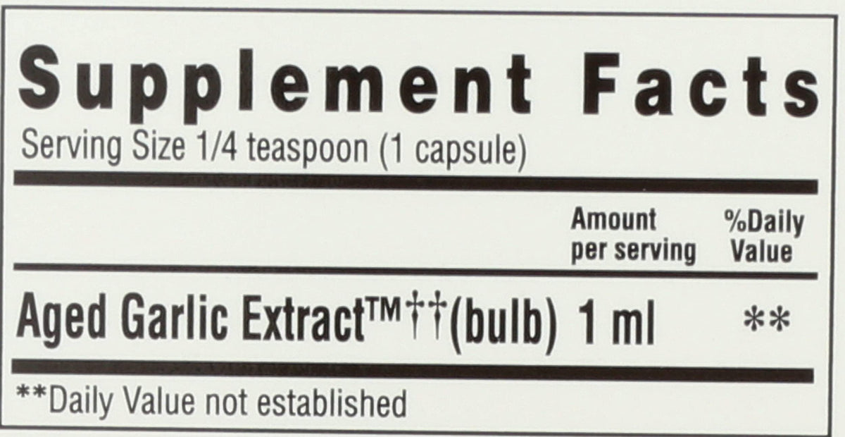 Aged Garlic Extract Liquid 4 Ounces U328522
