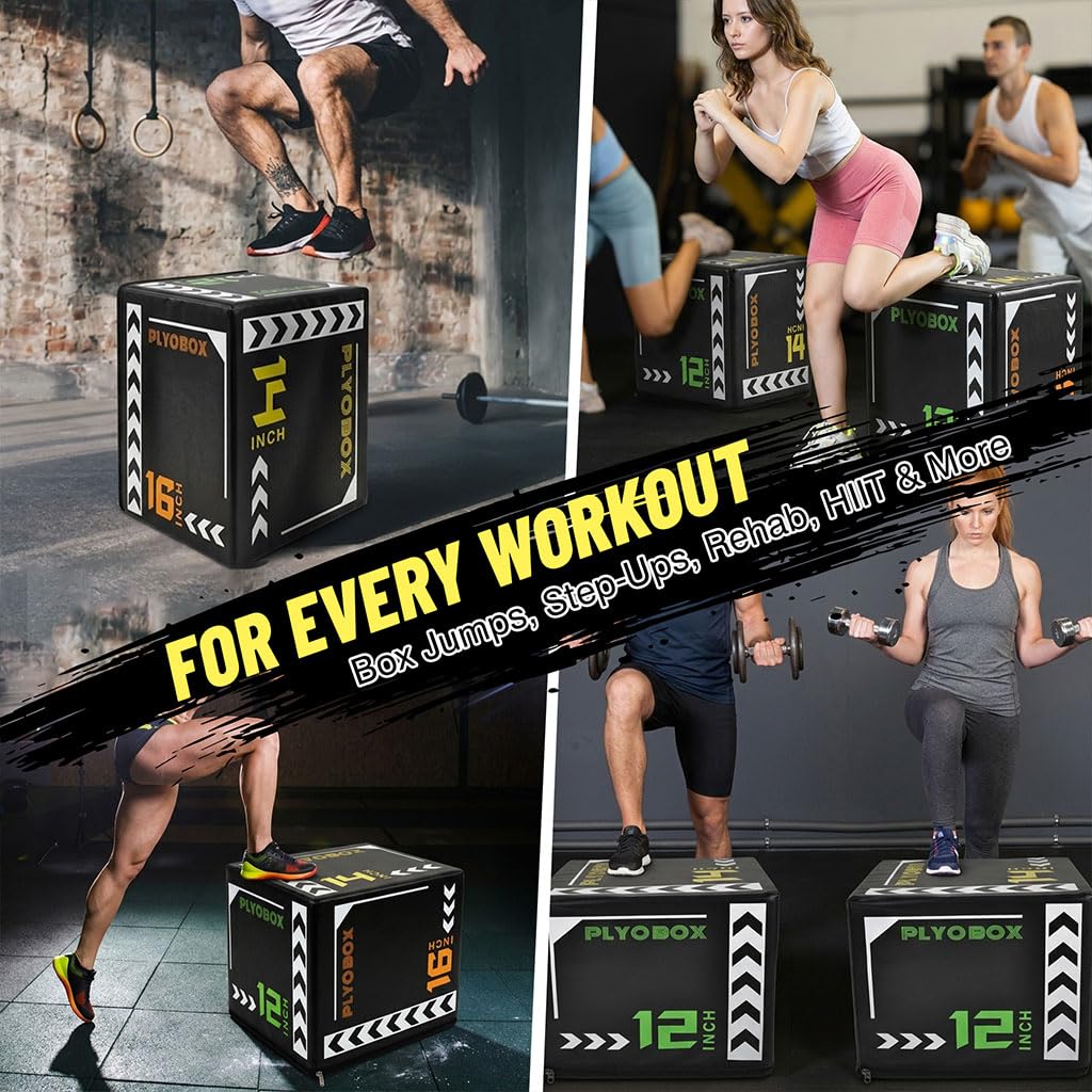 3-in-1 Plyometric Jump Box C4180