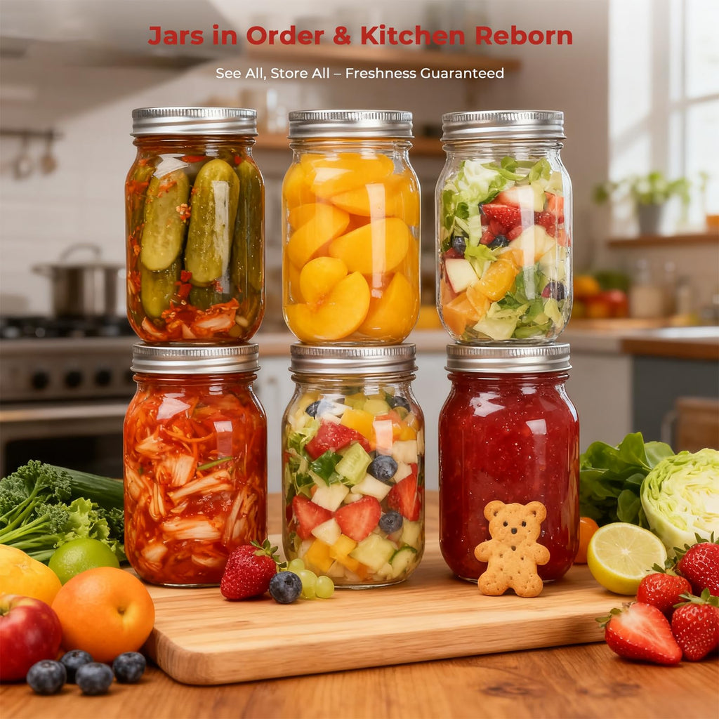 16 oz Glass Mason Jars 15 Pack O1723