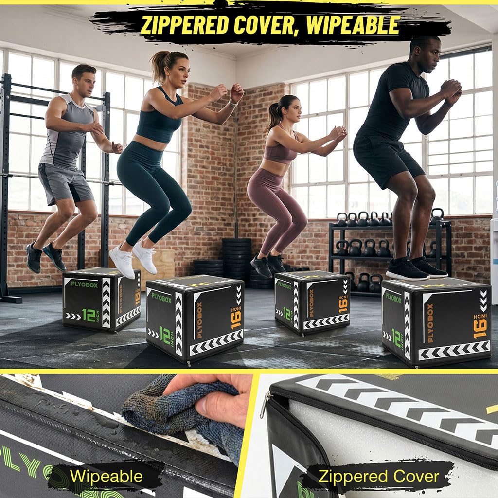 3-in-1 Plyometric Jump Box C4180