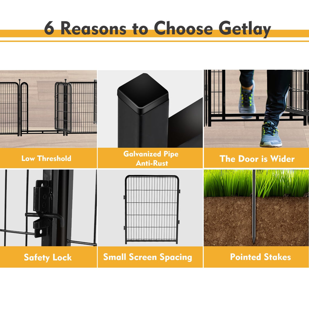 24 inch 16 Panels Metal Dog Playpen K8307