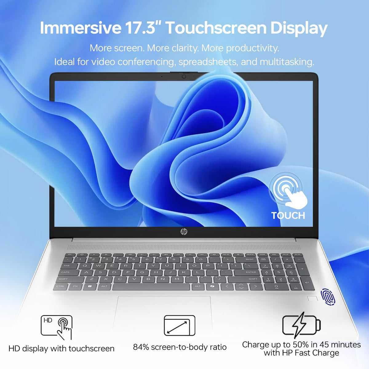 17.3" Touchscreen Laptop, Intel Core Ultra 5, 16GB DDR5 RAM, 1TB SSD E760321