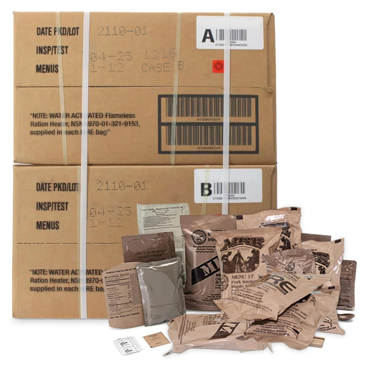 MRE Meals Ready to Eat 12 Pack O4037