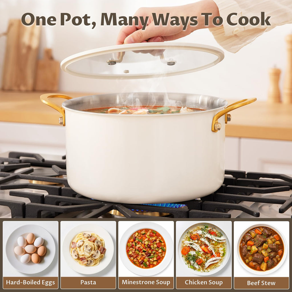 12 Quart Stainless Steel Stock Pot F349882