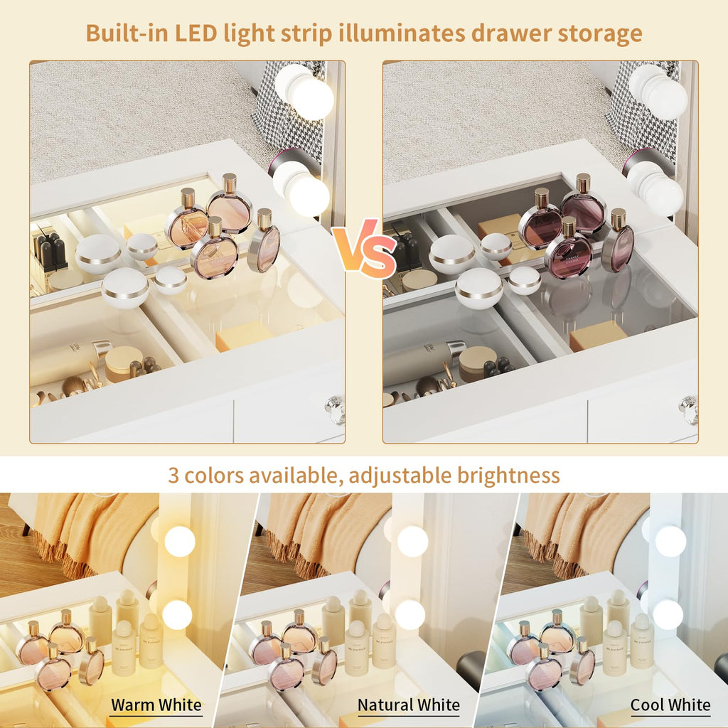 Vanity with Lighted Mirror Y7936