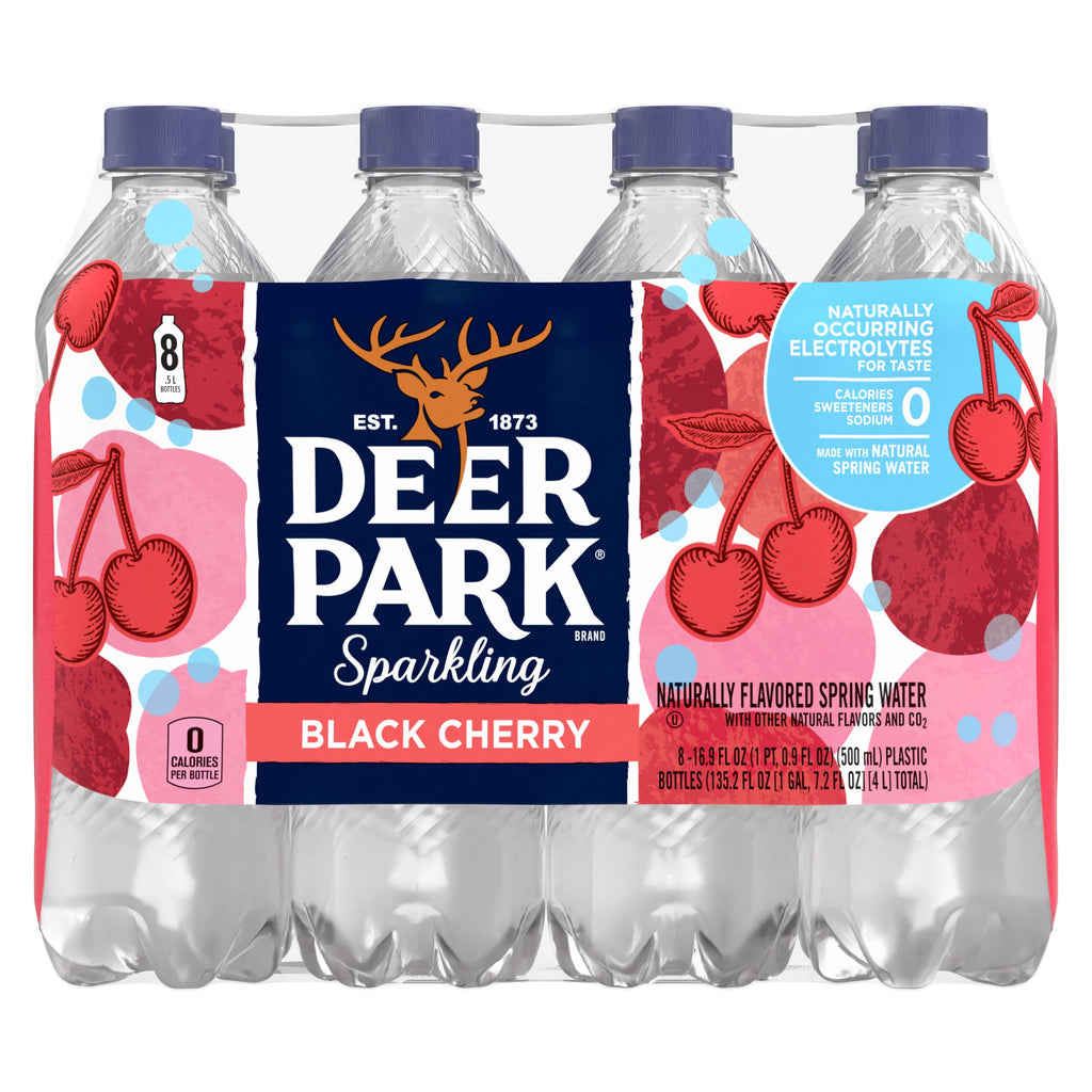 Black Cherry Sparkling Water 16.91 Fl Oz (Pack of 8) D100136