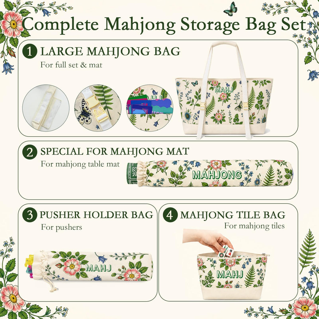 Mahjong Tile Bag Set D803