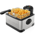 4.5 Liter Stainless Steel Deep Fryer with Basket Strainer C603