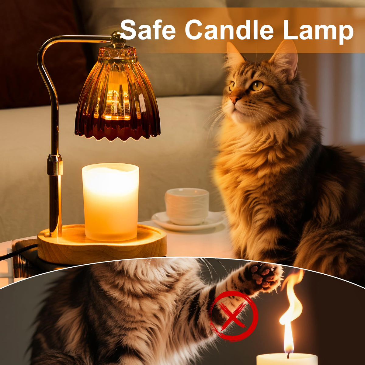 Candle Warmer Lamp with Timer Dimmable A1225