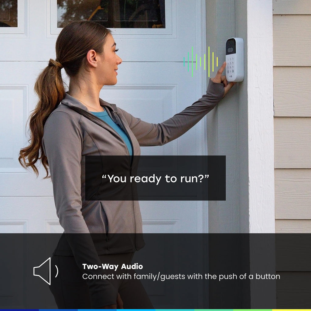 Smart Garage Door Video Keypad with Wide-Angle Camera, White U405