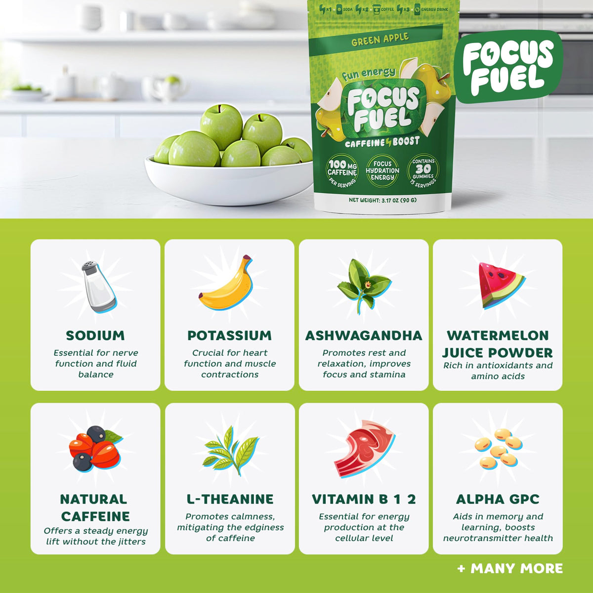Energy Chews Variety Pack Strawberry Lemonade Green Apple 2-Pack F491898