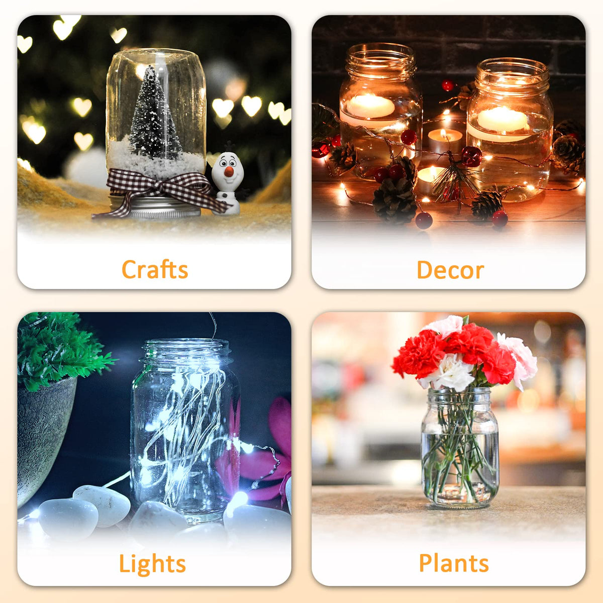 16 oz Wide Mouth Glass Mason Jars 12 Pack with Lids S522