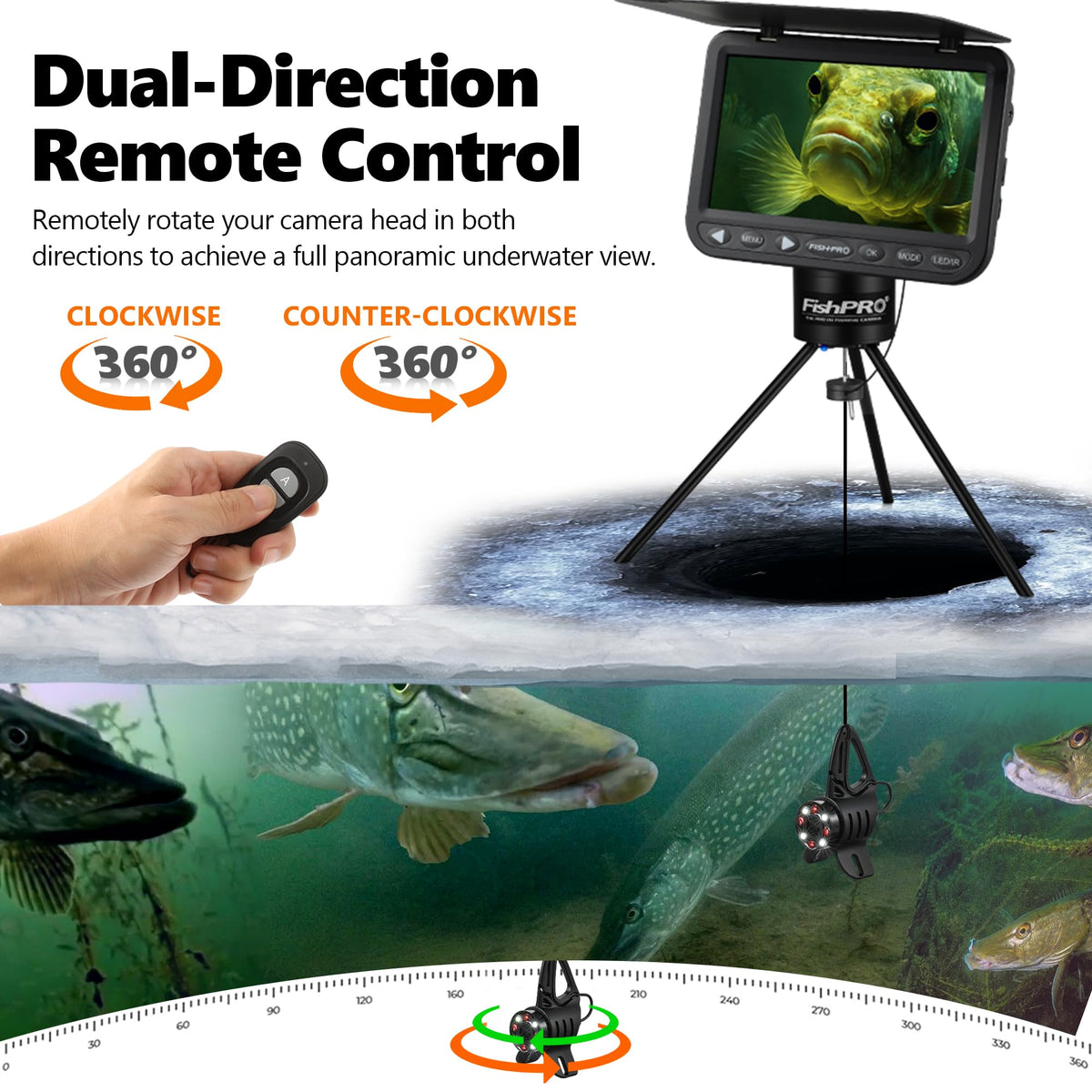 Underwater Fishing Camera Tripod X335