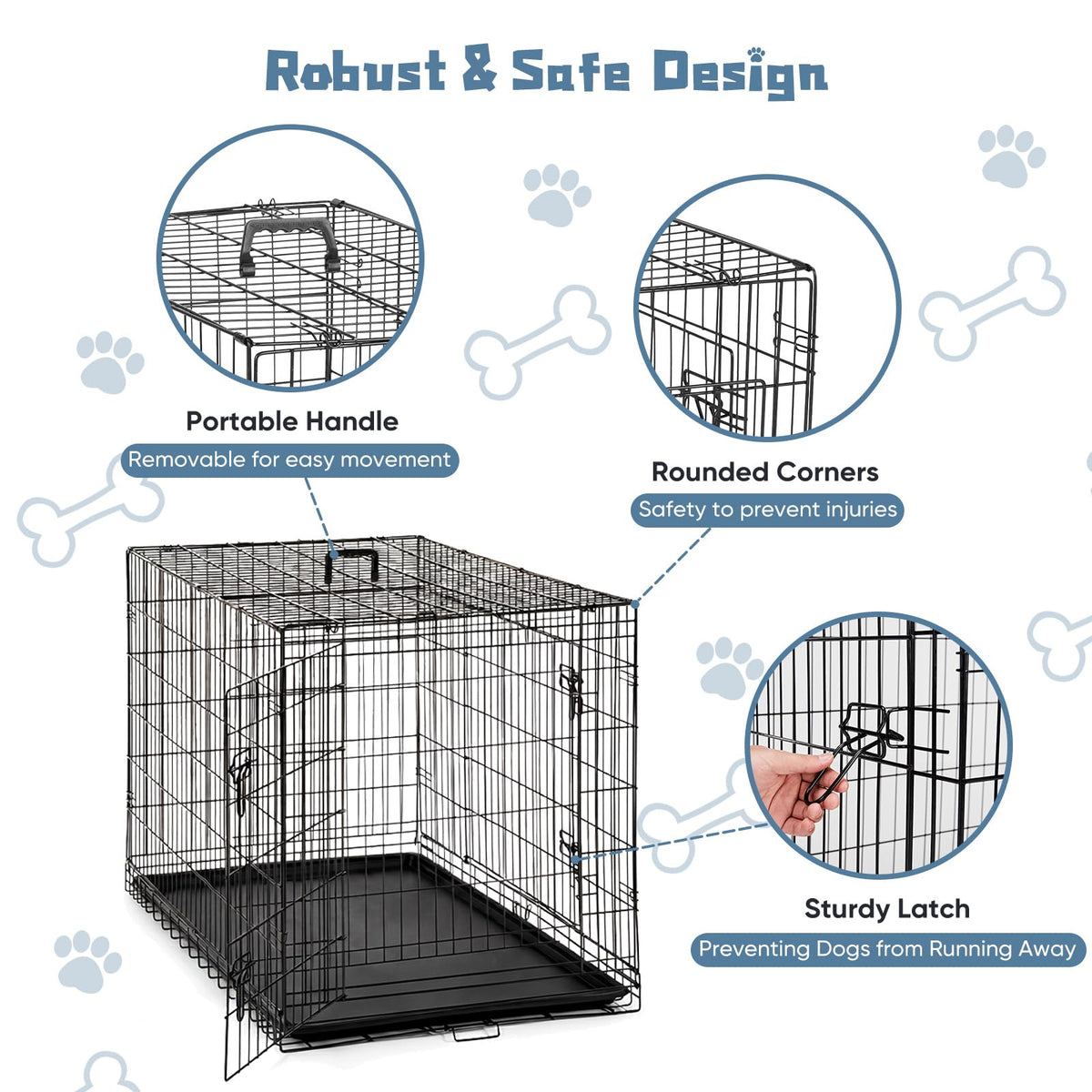 48 Inch Foldable Dog Crate C29407