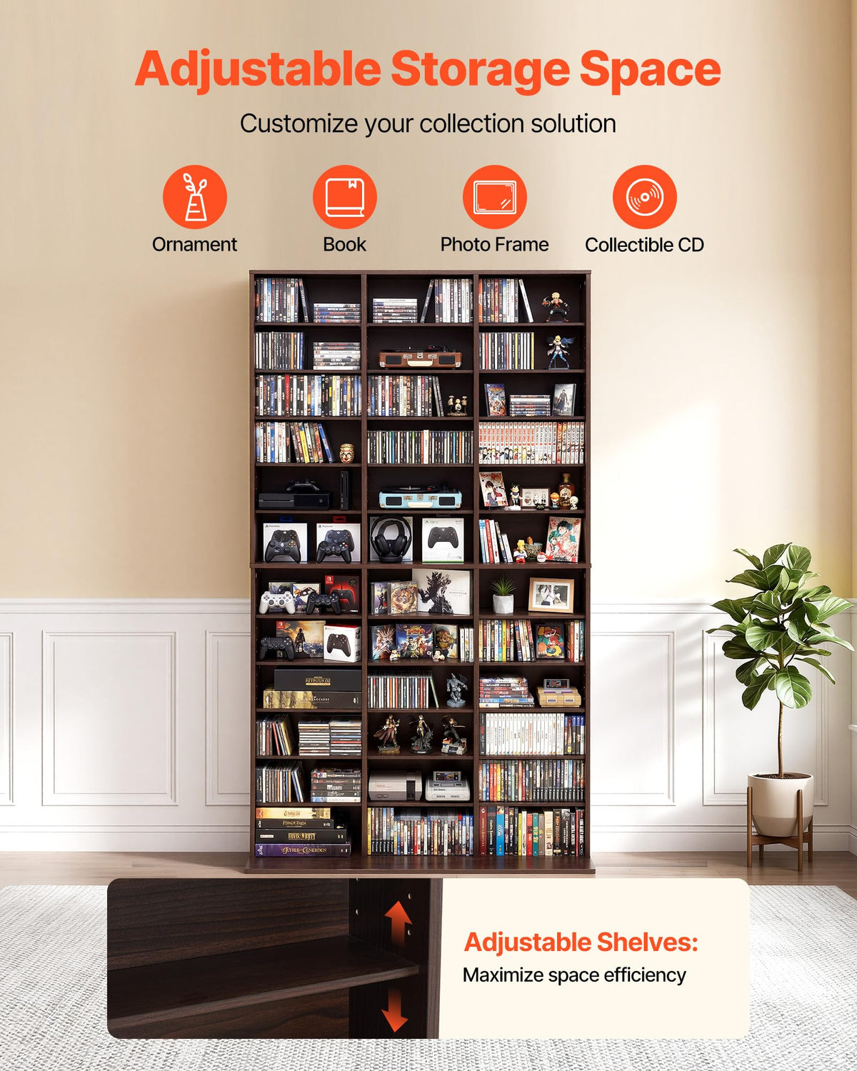 12-Tier Media Storage Cabinet P54134