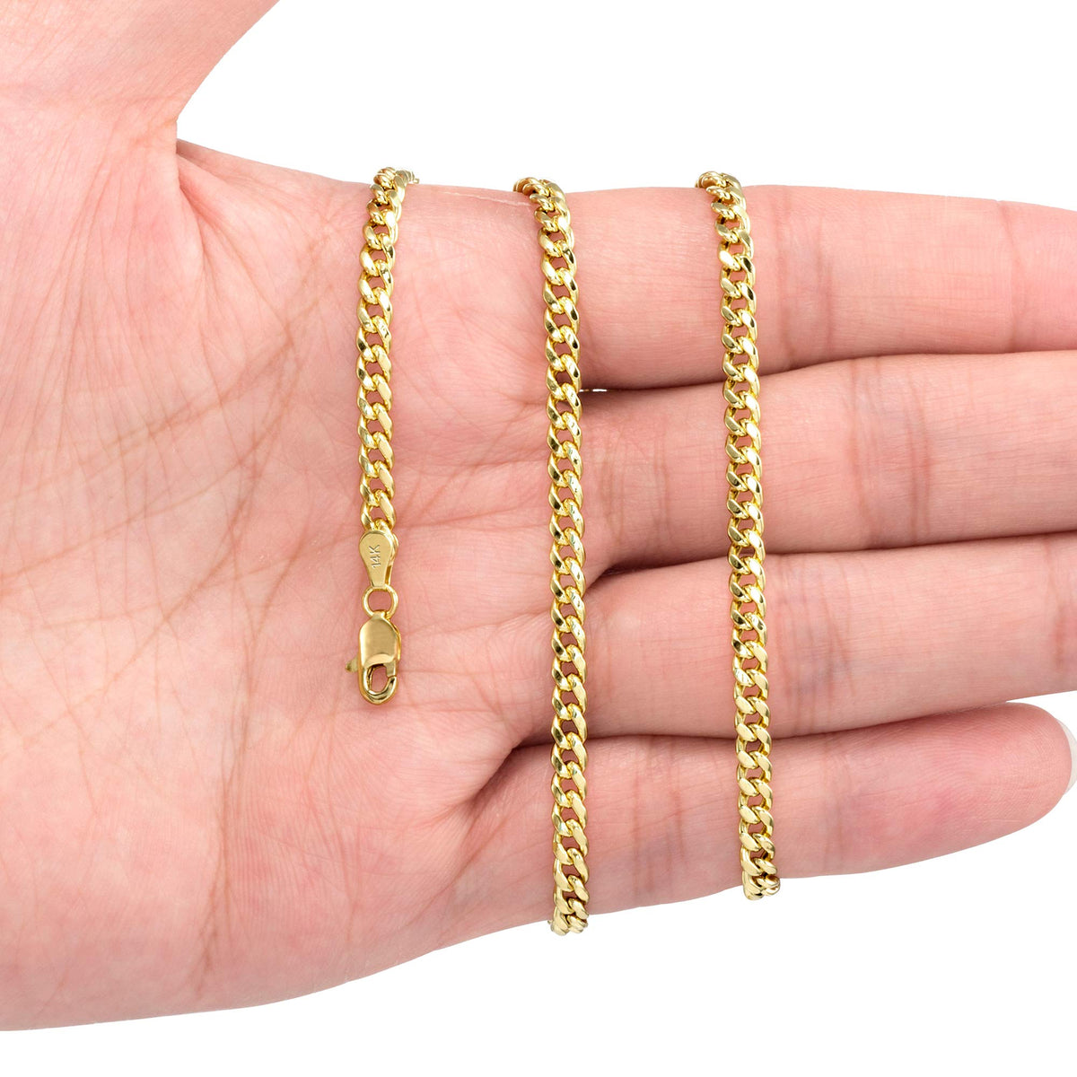 14K Yellow Gold Cuban Link Chain Necklace O685607