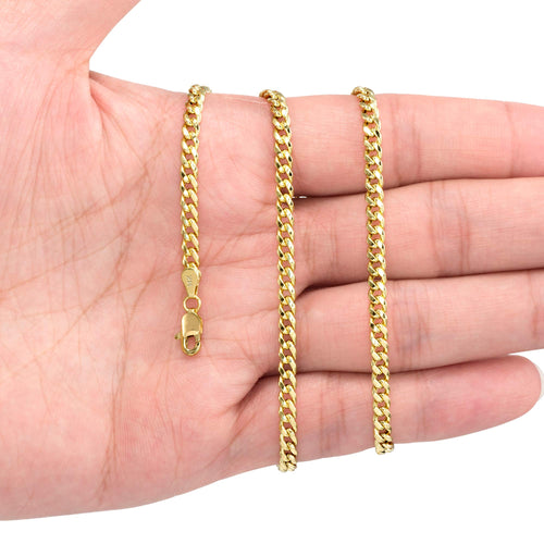 14K Yellow Gold Cuban Link Chain Necklace O685607