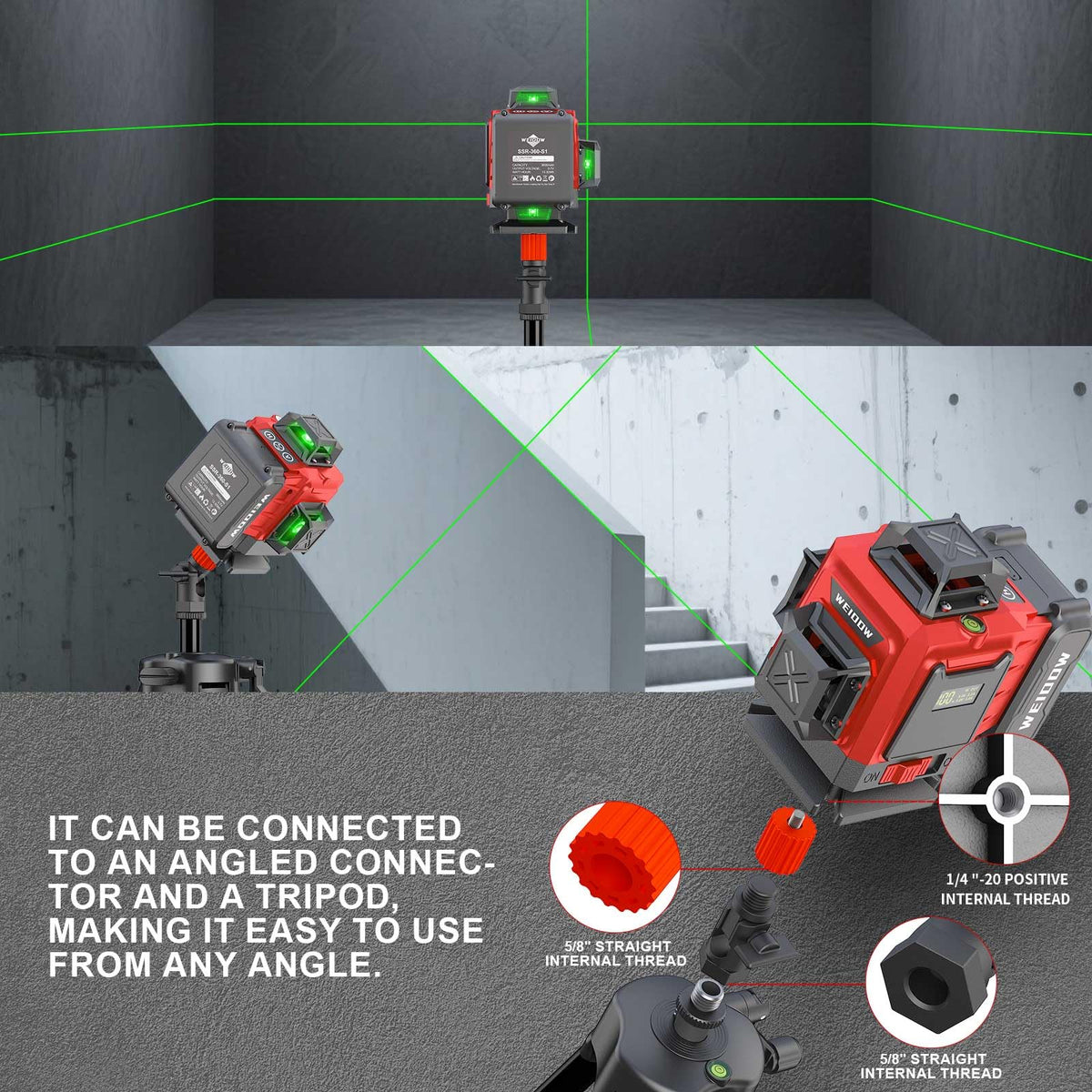 360° Green Cross Line Self Leveling Laser Level N122789