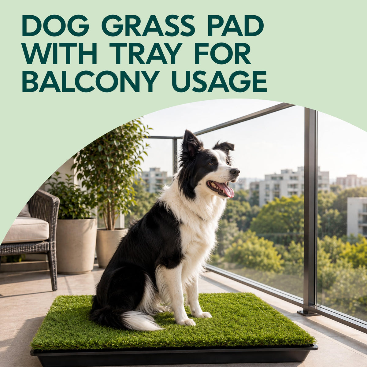 23”x35” Artificial Grass Dog Potty Pad with Tray W761582