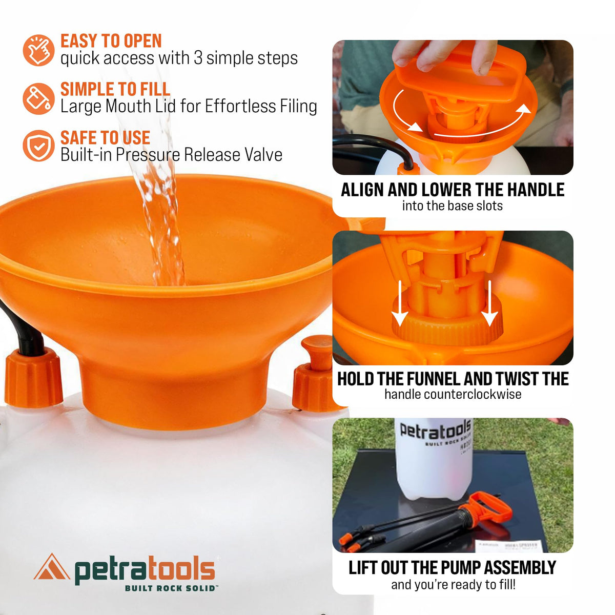 1 Gallon Garden Pump Sprayer with 52-in Hose & 2 Nozzles M251432