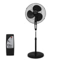 18" Oscillating Pedestal Fan with Remote, Black A784