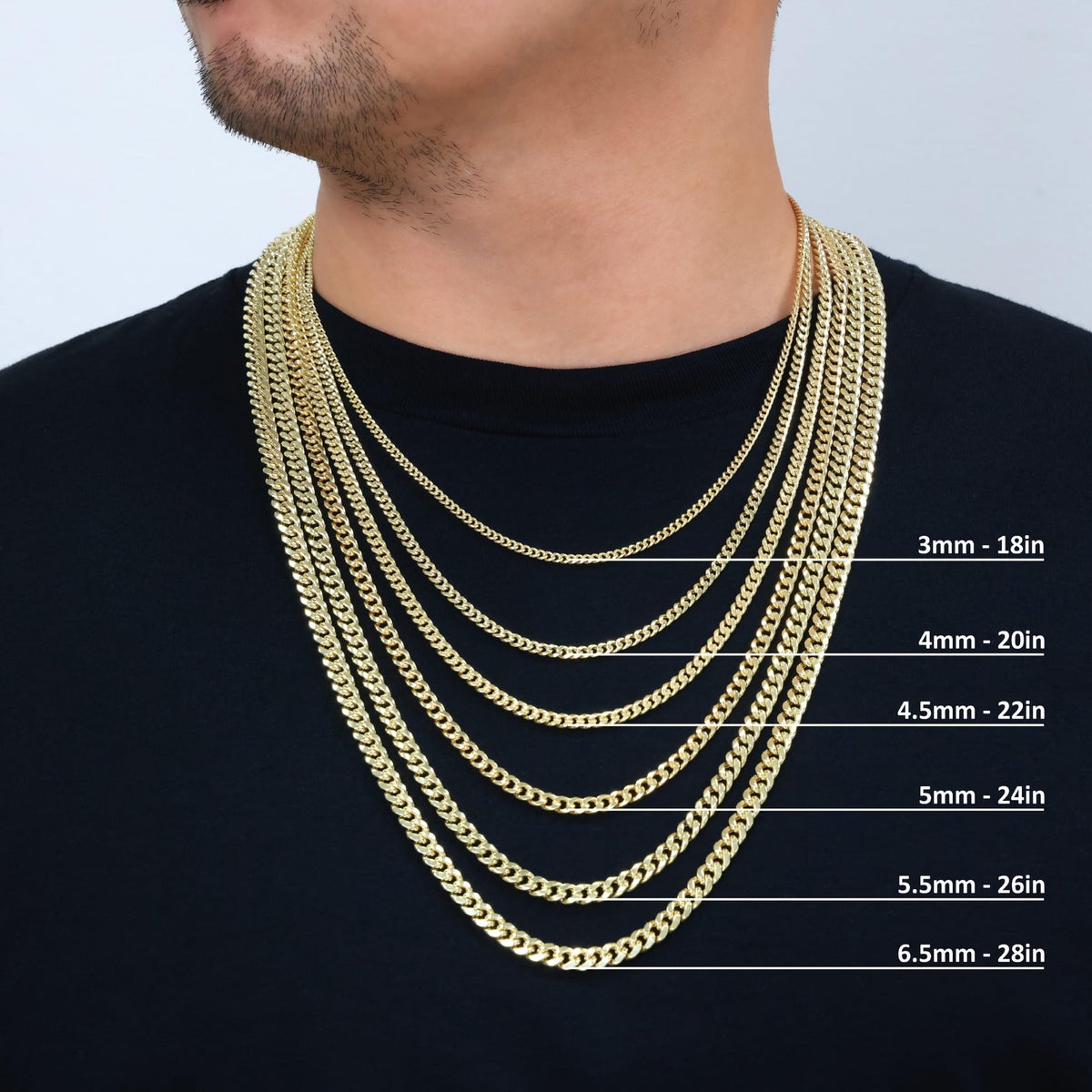 14K Yellow Gold Cuban Link Chain Necklace O685607