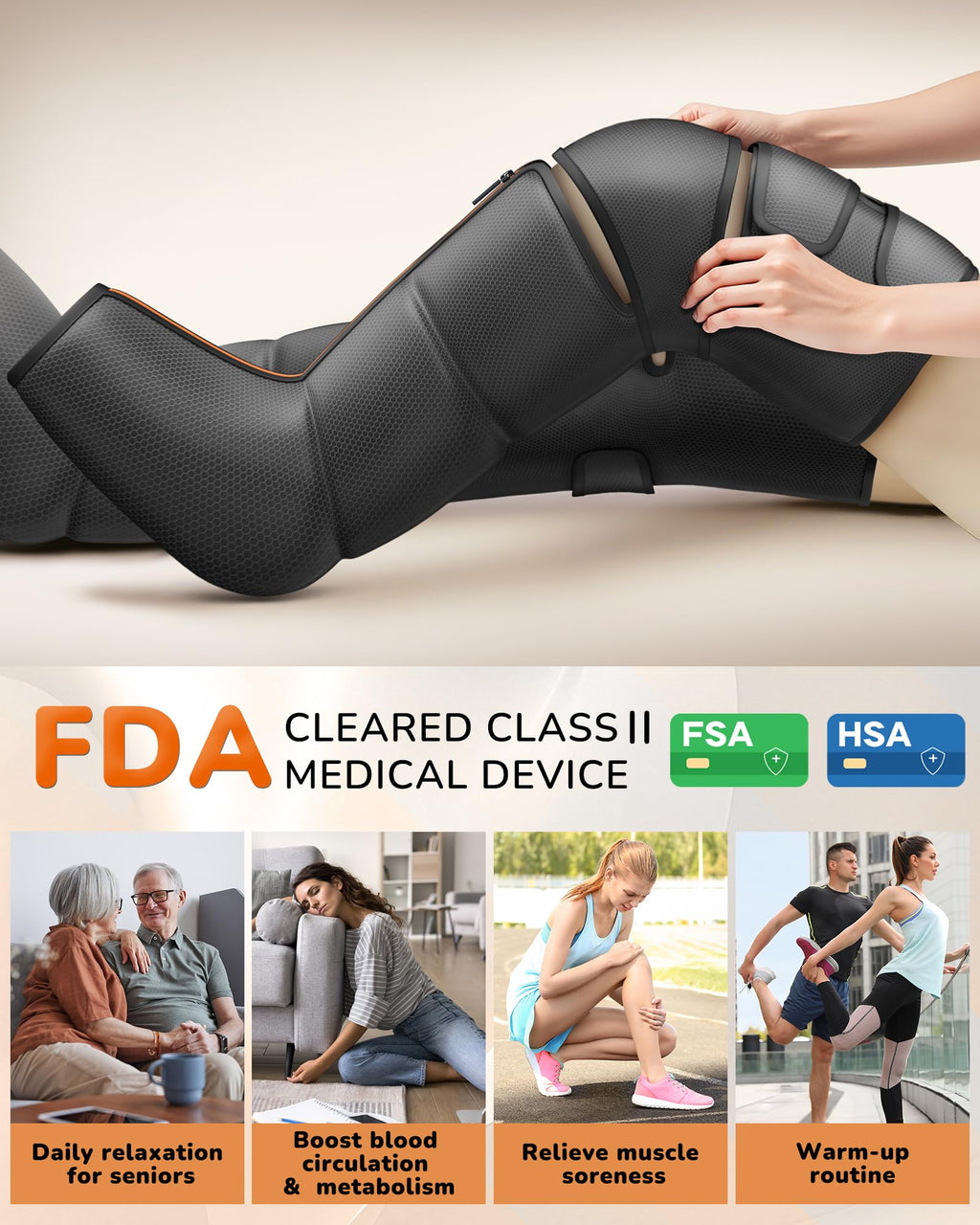 Leg Compression Massager with Heat V679305