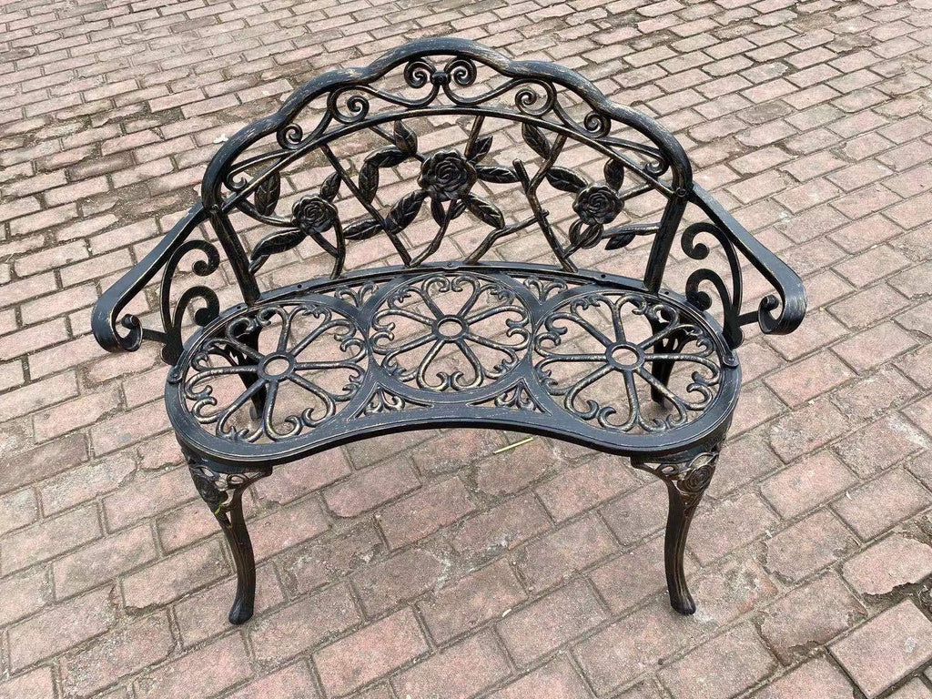 Cast Aluminum Patio Bench I972