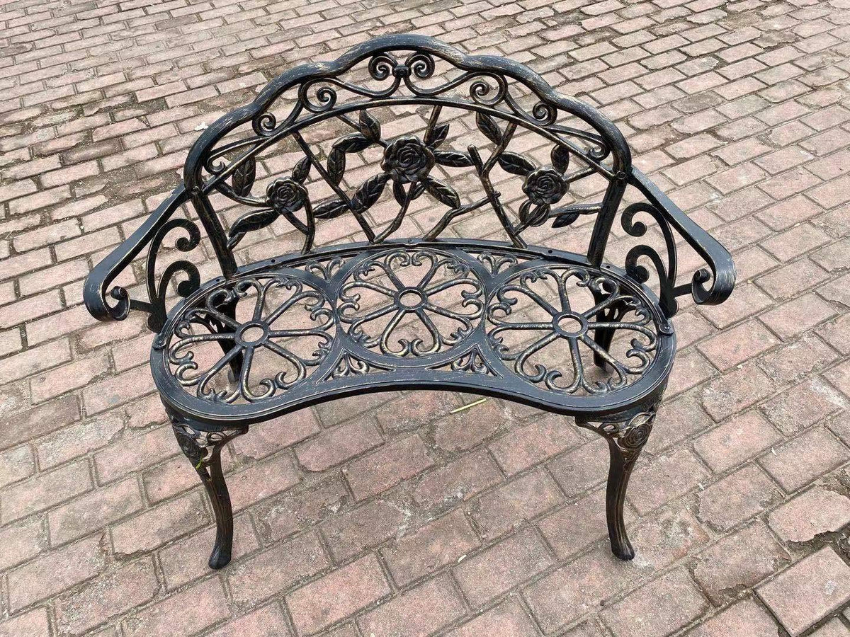 Cast Aluminum Patio Bench I972