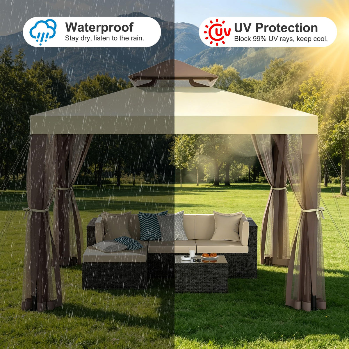 10×10 Outdoor Gazebo Canopy Tent Z683