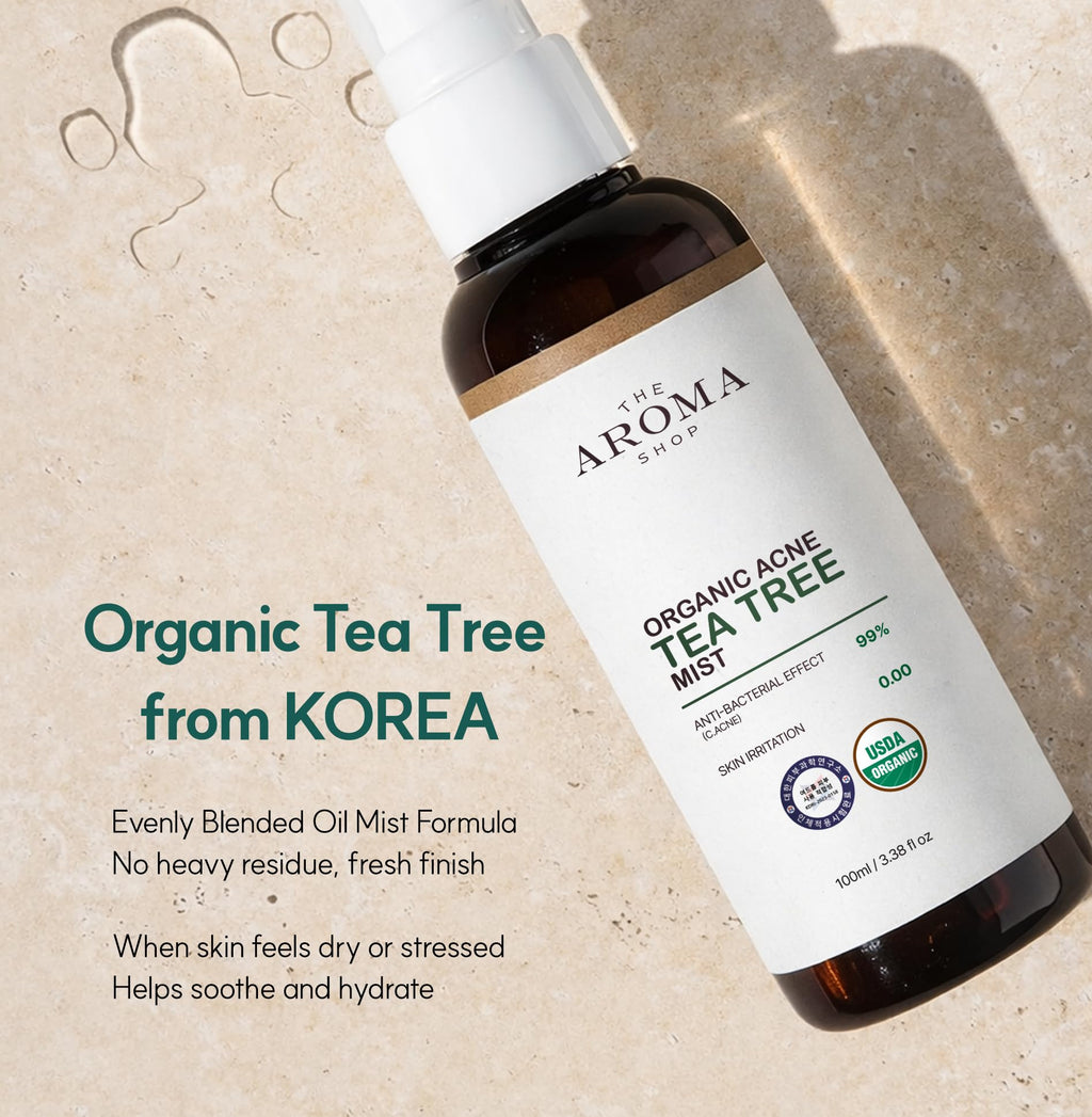 Organic Tea Tree Mist Face & Body Spray 3.38 fl oz O829230