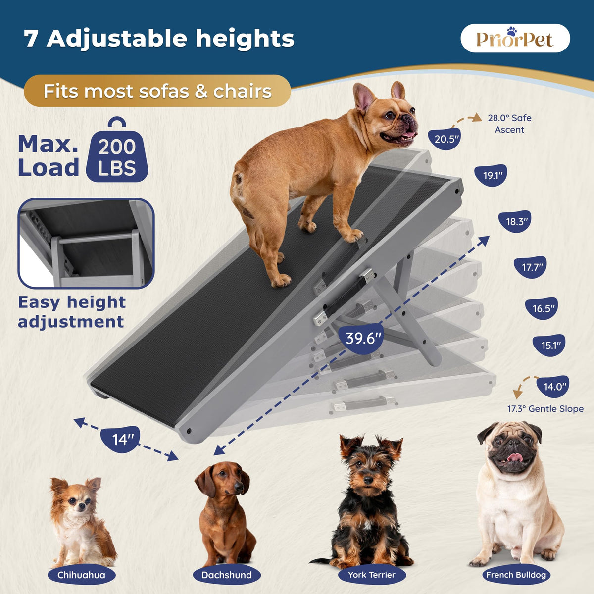 Foldable Wooden Dog Ramp E56734