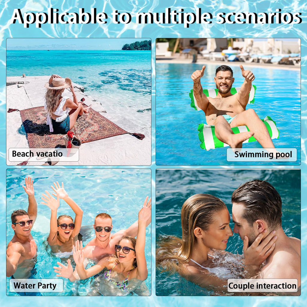 3 Pack Inflatable Pool Floats Hammock D47850