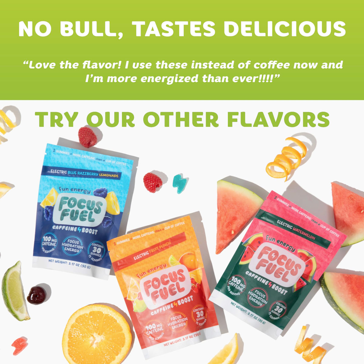 Energy Chews Variety Pack Strawberry Lemonade Green Apple 2-Pack F491898