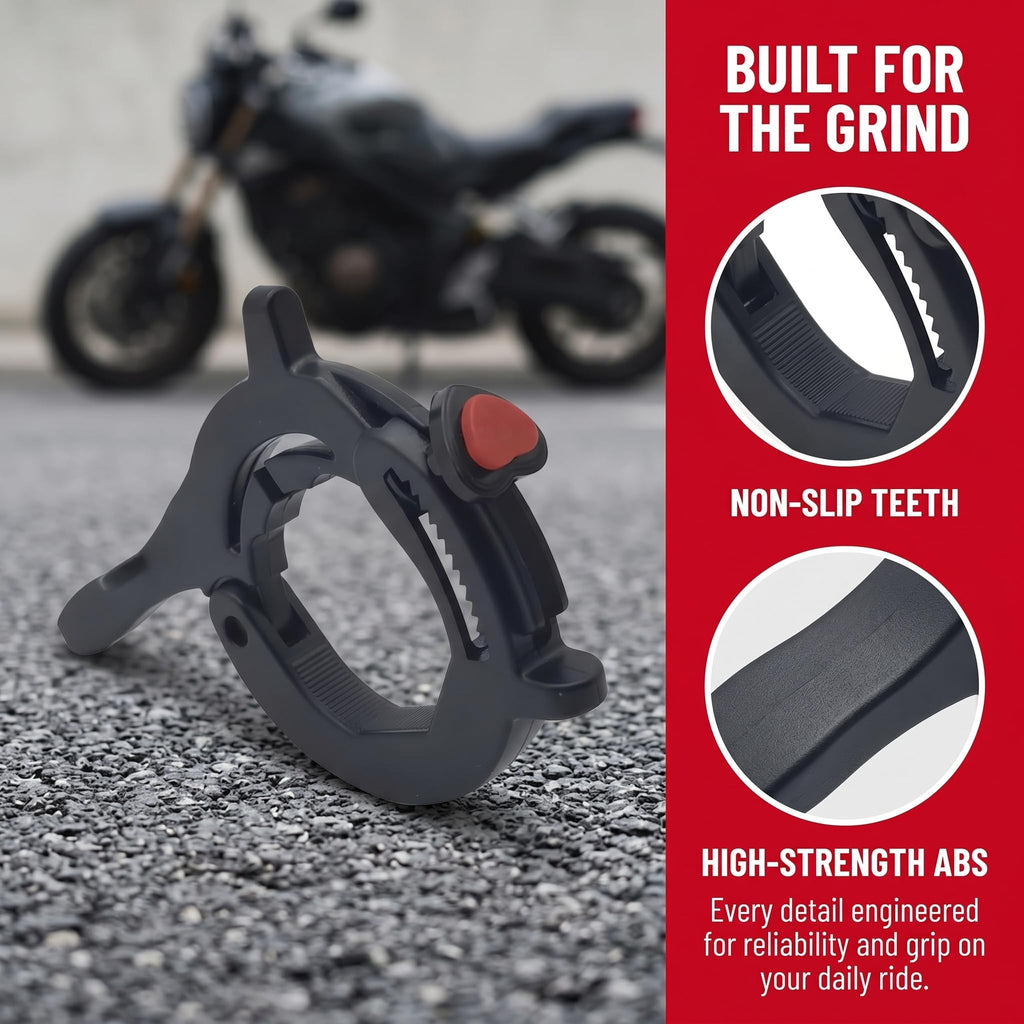 Motorcycle Throttle Cruise Control Assist Booster Anti-Slip Clamp (Black) V220