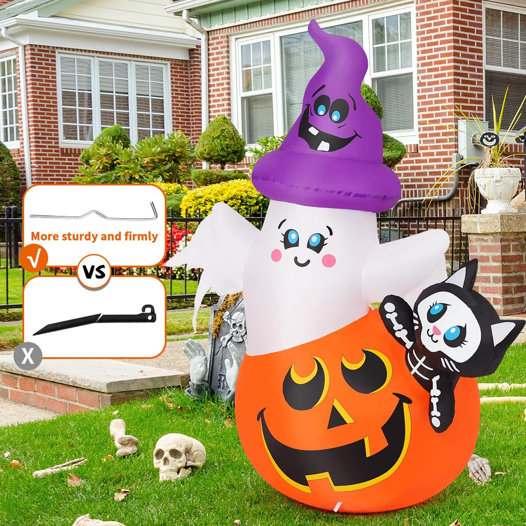 5 FT Halloween Inflatables with Built-in LEDs A99090