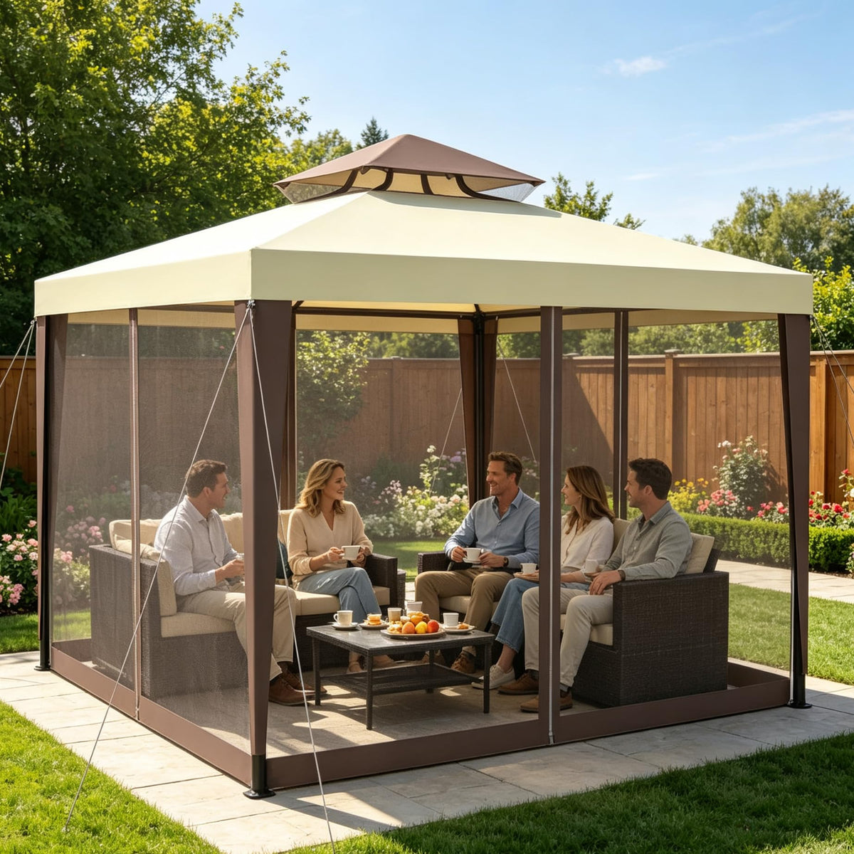 10×10 Outdoor Gazebo Canopy Tent Z683