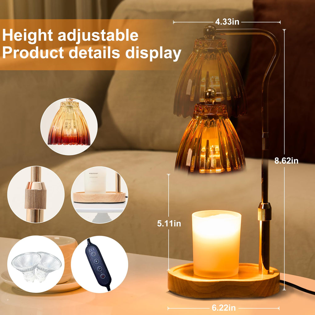 Candle Warmer Lamp with Timer Dimmable A1225