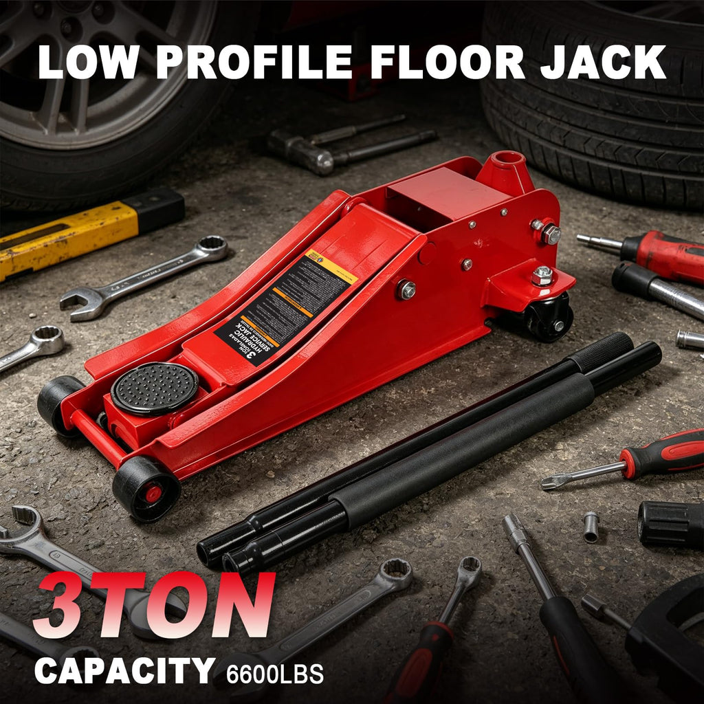 3 Ton 6600LBS Capacity Hydraulic Floor Jack G1169
