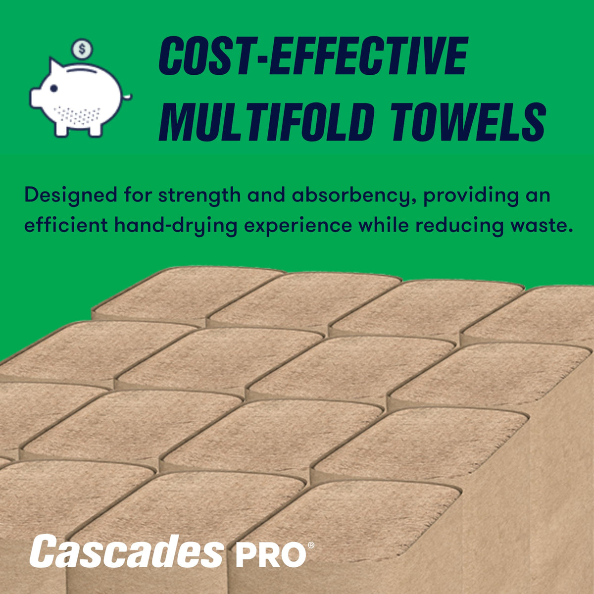 Multifold Paper Towels 250 Sheets 16 Packs Natural Brown D235