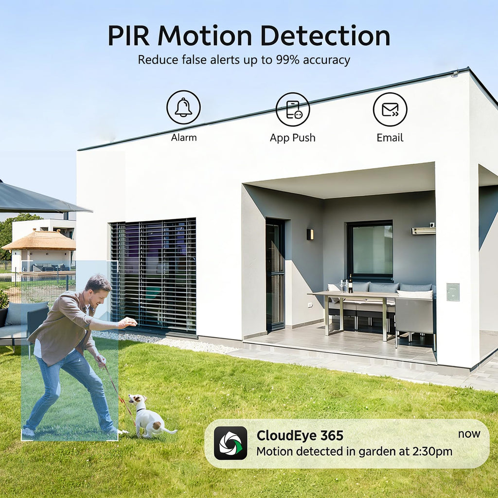 4MP Solar Security Cameras Wireless Outdoor WiFi N81737