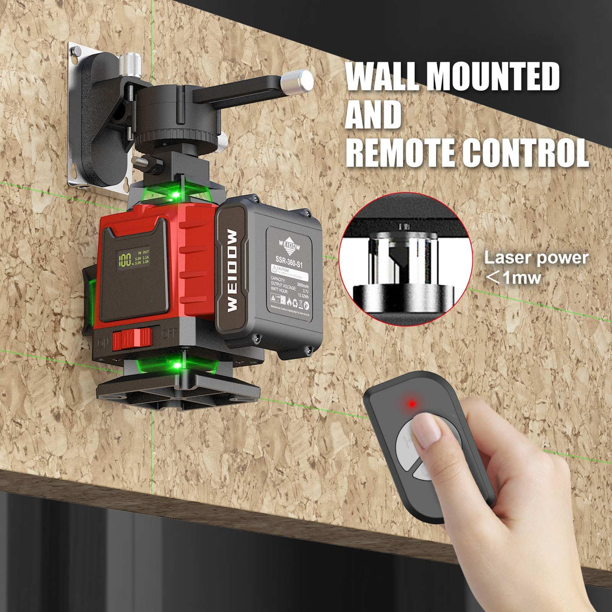360° Green Cross Line Self Leveling Laser Level N122789