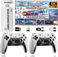 Wireless Retro Gaming Console Stick, 23 Built-In Emulators, 20,000+ Games, 4K HDMI Output, Dual 2.4G Wireless Controllers, 64GB J1854