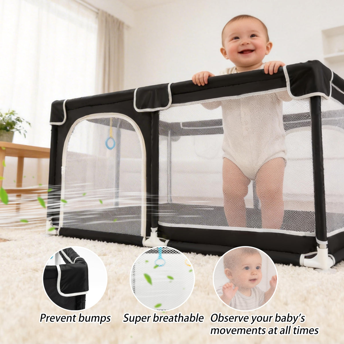 50x50 Breathable Mesh Baby Playpen Q469