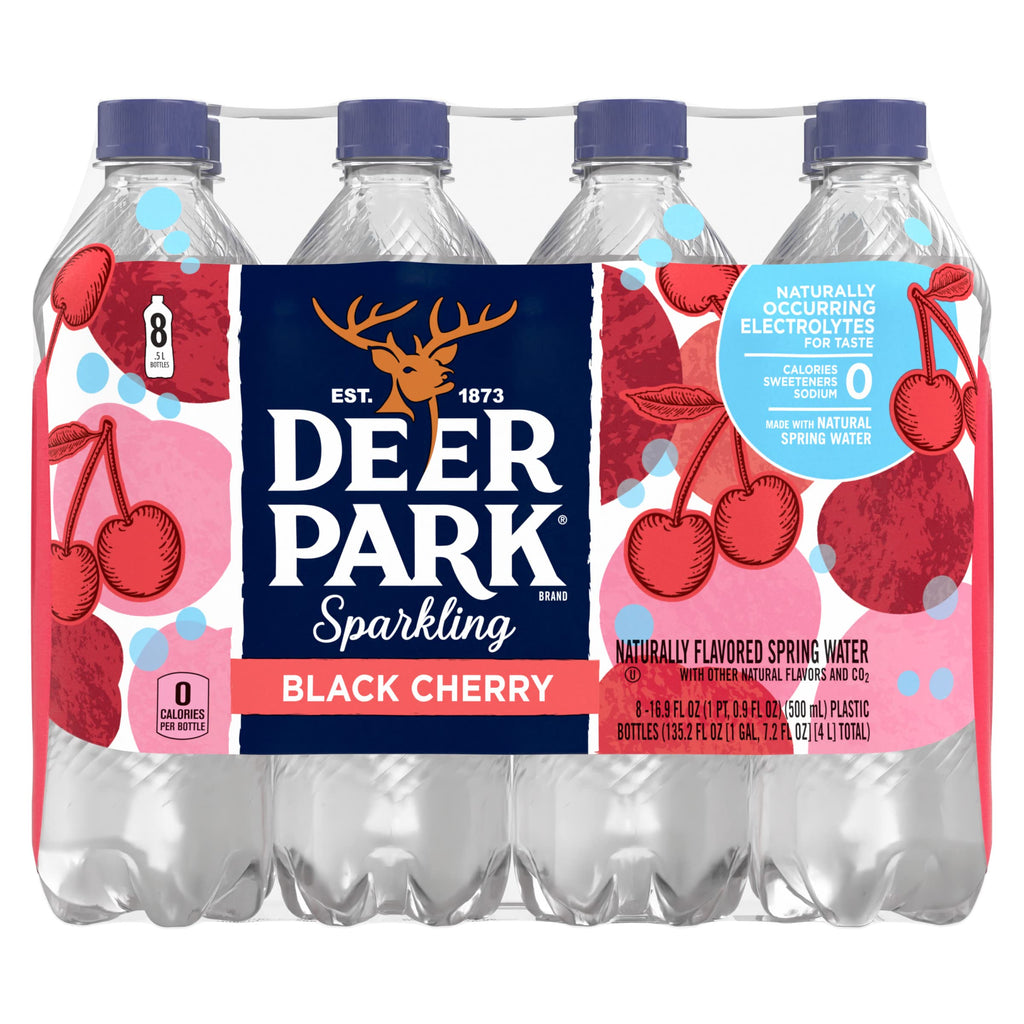 Black Cherry Sparkling Water 16.91 Fl Oz (Pack of 8) D100136