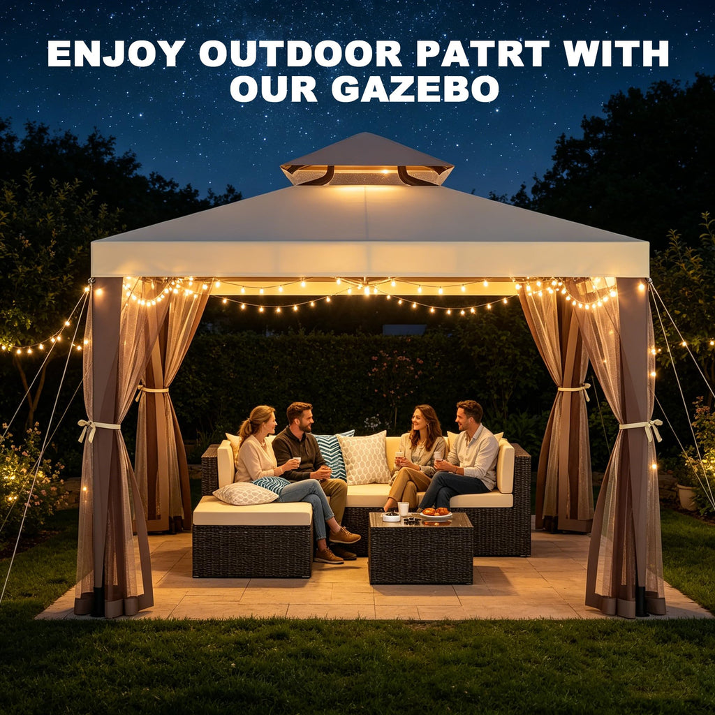 10×10 Outdoor Gazebo Canopy Tent Z683