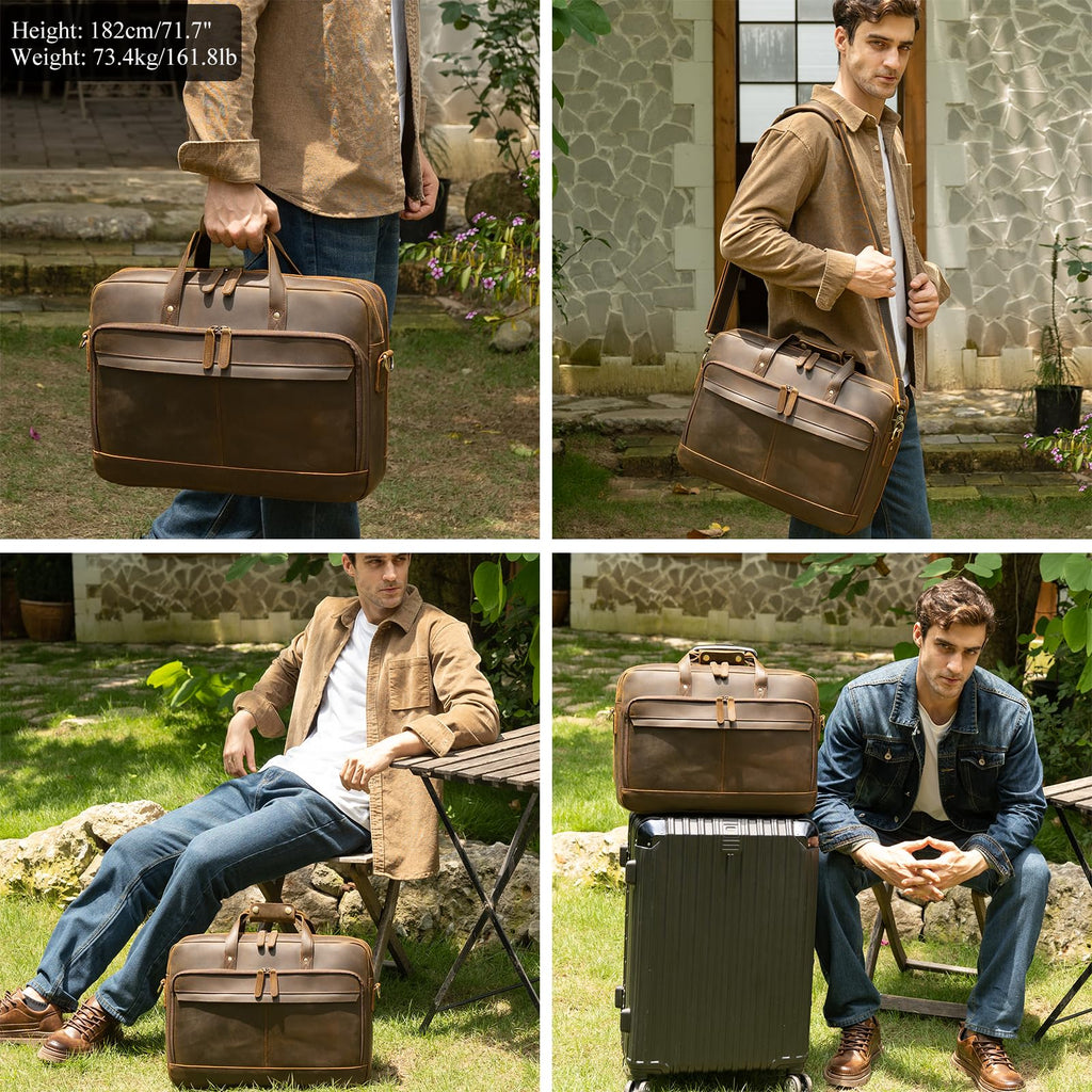 Leather Laptop Briefcase C55520